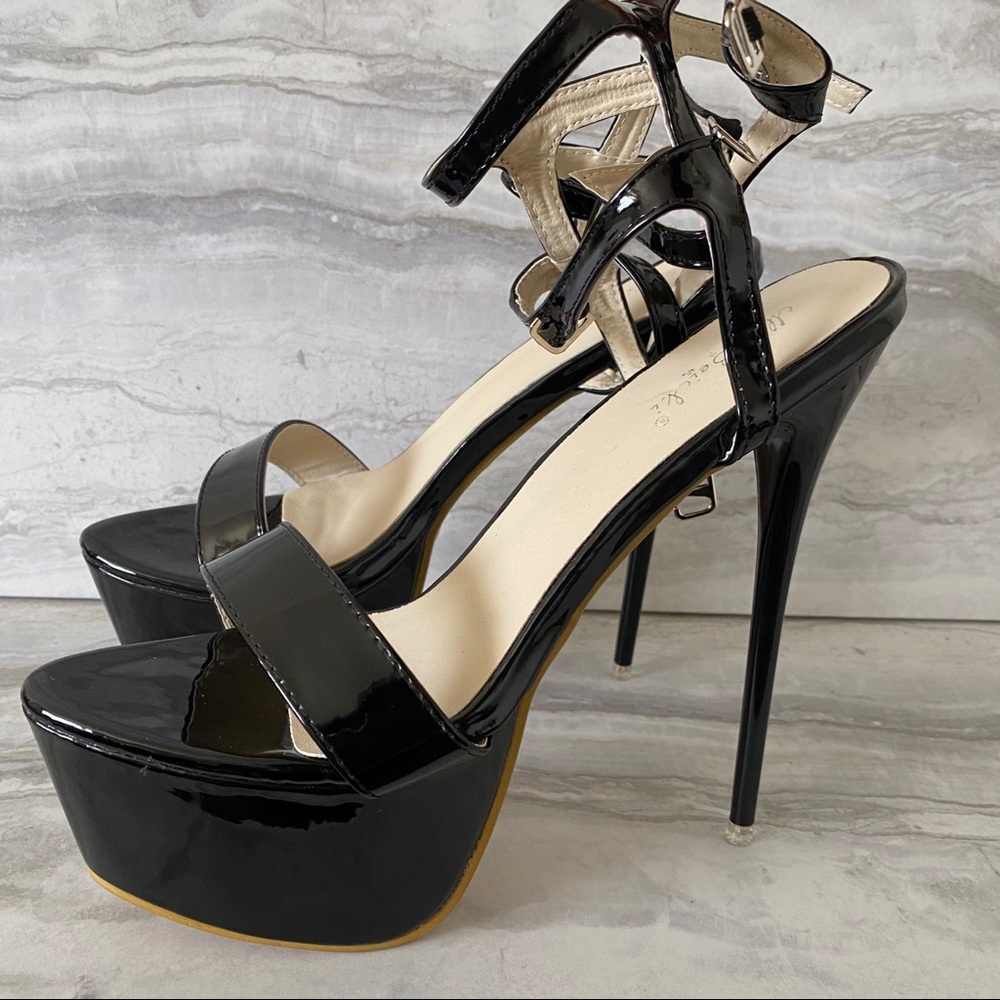 Black High  Heels Sandals